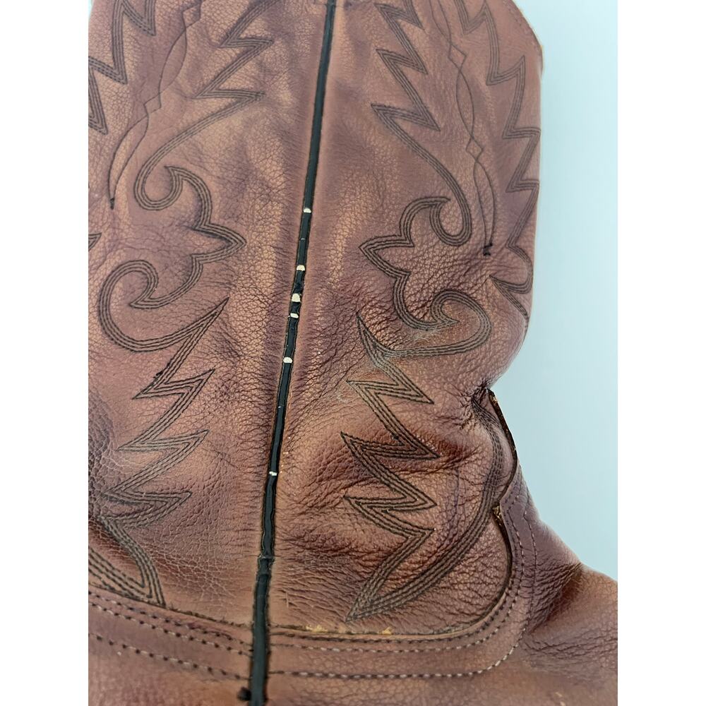 Dan Post Cowboy Boots Brown Leather Western Pointed Toe Men’s 9D Rodeo Ranch - Picture 7 of 12